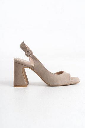 کفش پاشنه بلند کلاسیک قهوه ای زنانه جیر Shoesers - کد 922181333