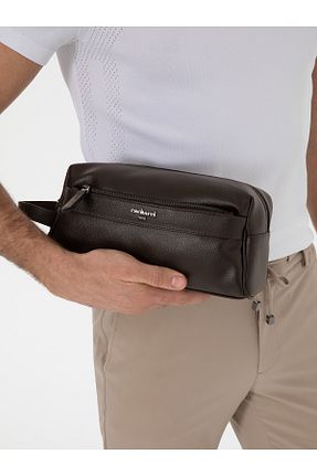کیف دستی قهوه ای مردانه سایز متوسط Cacharel - کد 922190359