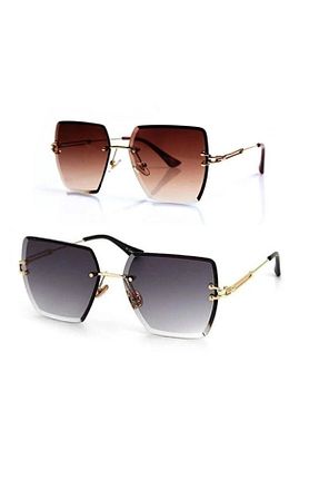 عینک آفتابی مشکی زنانه UV400 PERİ GÖZLÜK - کد 743639659