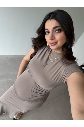لباس قهوه ای رگولار Bade Butik - کد 922055554