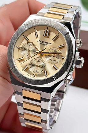 ساعت مچی طلائی مردانه 44 میلی متر Lee Cooper - کد 850699708