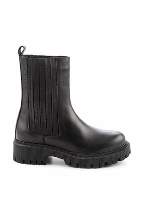 بوت / نیم بوت مشکی زنانه چرم خالص Hush Puppies - کد 411957578