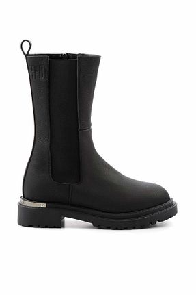 بوت / نیم بوت مشکی زنانه چرم خالص Harley Davidson - کد 149978914