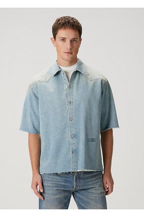 پیراهن آبی مردانه رگولار MM6 Maison Margiela - کد 923017695