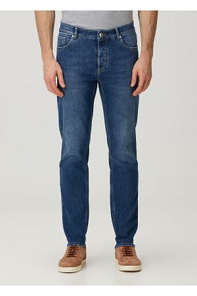 شلوار آبی مردانه پاچه لوله تفنگی Brunello Cucinelli - کد 923015847