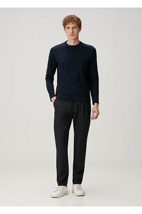 شلوار سرمه ای مردانه پاچه تنگ Herno - کد 923019483