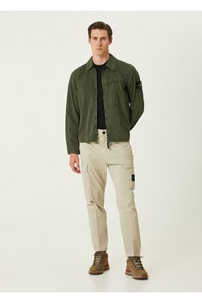شلوار بژ مردانه پاچه لوله تفنگی Stone Island - کد 923023032
