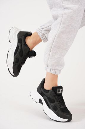کفش اسنیکر مشکی زنانه بند دار Moda Pie - کد 922240745