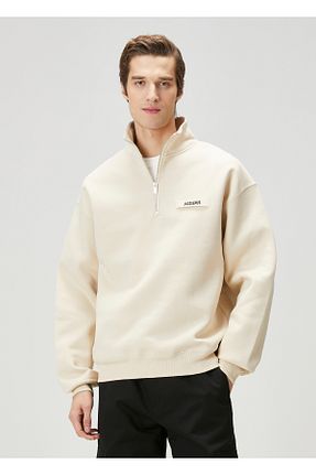 سوئیشرت بژ مردانه یقه ایستاده JACQUEMUS - کد 923026251