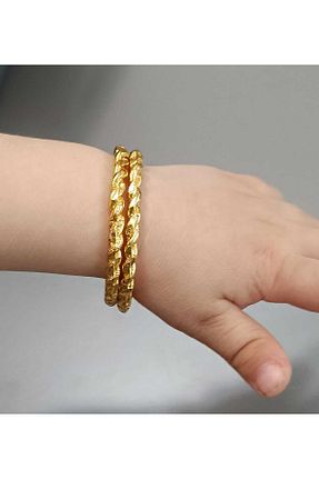 دستبند جواهر زرد بچه گانه روکش طلا Eva Rose - کد 923028259