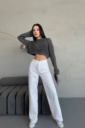شلوار جین سفید زنانه جین bacc - کد 922246701