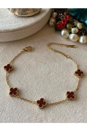 دستبند استیل (فولاد) زرشکی استیل (فولاد) Butik - کد 920651681