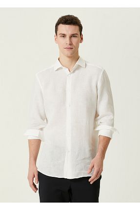 پیراهن سفید مردانه رگولار ZEGNA - کد 923026646