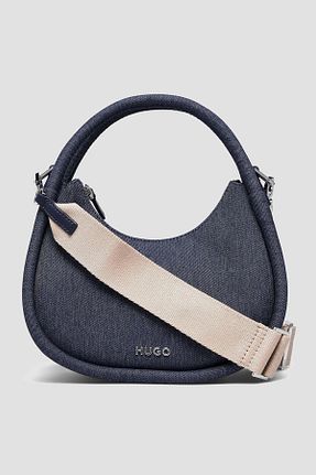 کیف دوشی سرمه ای زنانه HUGO - کد 922274425