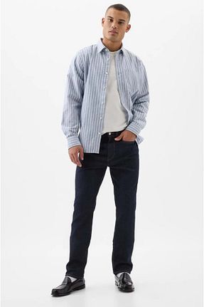 شلوار جین مشکی مردانه پاچه لوله تفنگی GAP - کد 852776757