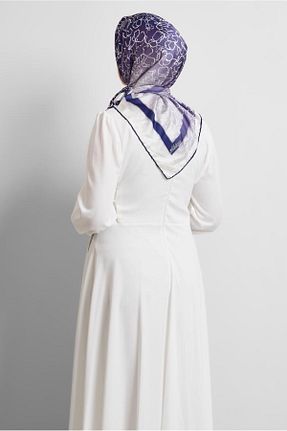 روسری سرمه ای پلی استر Alvina - کد 922278538