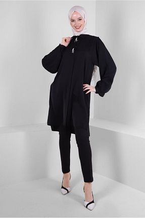 تونیک حجاب مشکی زنانه پلی استر Alvina - کد 798335392