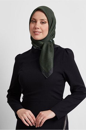 روسری خاکی پلی استر Alvina - کد 922278625