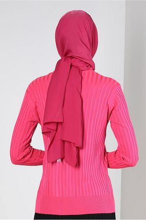 شال صورتی زنانه پلی استر Alvina - کد 798335231