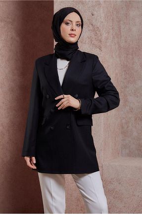 کت حجاب مشکی زنانه رگولار Alvina - کد 818009088