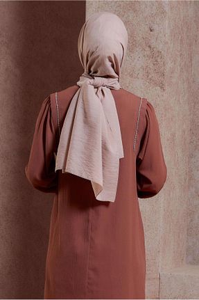 شال قهوه ای زنانه پلی استر Alvina - کد 819257209