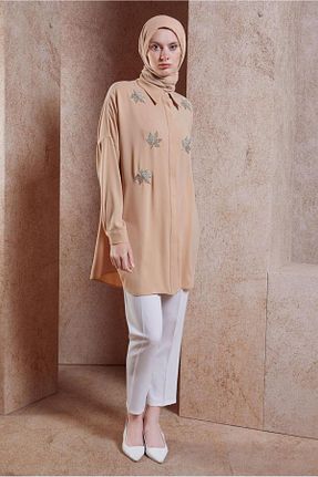تونیک حجاب صورتی زنانه پلی استر Alvina - کد 840378014