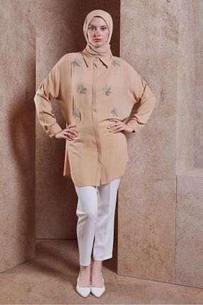 تونیک حجاب صورتی زنانه پلی استر Alvina - کد 840378014