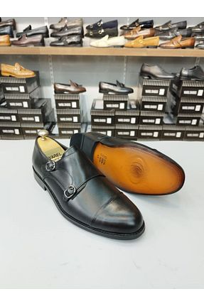 کفش آکسفورد مشکی مردانه چرم خالص YAREL - کد 922290723
