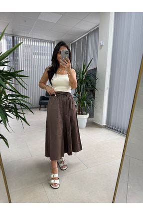 شلوار قهوه ای زنانه caddstore - کد 922386122