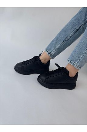 کفش اسنیکر مشکی زنانه بند دار Cappmoda - کد 922298270