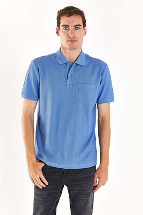 تیشرت آبی مردانه یقه پولو U.S. Polo Assn. - کد 826443823