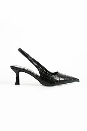 کفش پاشنه بلند کلاسیک مشکی زنانه کوروکو Gökçe Shoes - کد 922357087