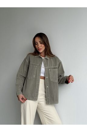 پیراهن سبز زنانه اورسایز MALDİA SHOP - کد 904672788