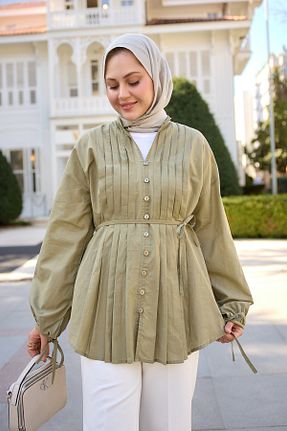 پیراهن حجاب سبز رگولار LOCCO - کد 922373094