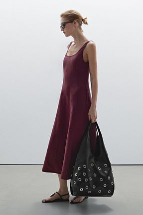 لباس قهوه ای زنانه بافتنی Massimo Dutti - کد 922384388