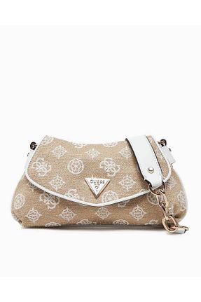 کیف دوشی سفید زنانه پارچه ای Guess - کد 922379416