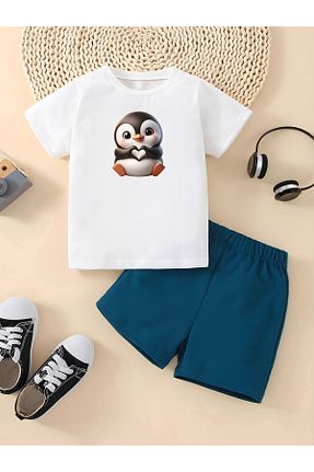 تیشرت سفید بچه گانه رگولار MODA - کد 922385701