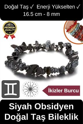 دستبند جواهر مشکی زنانه سنگ طبیعی Svein - کد 923798041