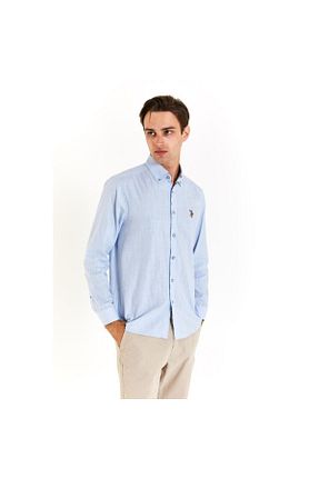 پیراهن آبی مردانه رگولار U.S. Polo Assn. - کد 815790508