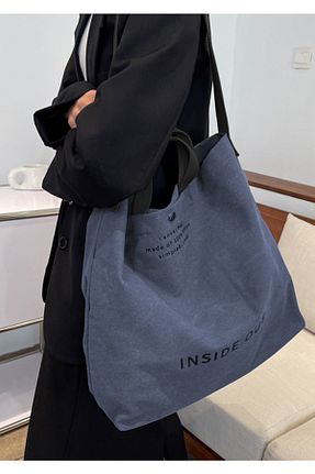 کیف دوشی طوسی زنانه پارچه ای DE PLEIN - کد 780491689