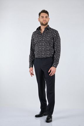 شلوار مشکی مردانه پلی استر Ecer - کد 209012985