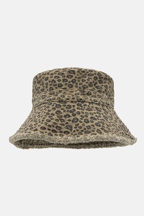 کلاه قهوه ای زنانه پنبه ای Pull & Bear - کد 922443511