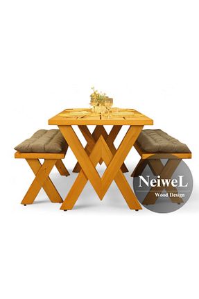 میز باغچه قهوه ای Neiwel - کد 923124281