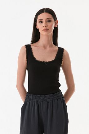 بادی مشکی زنانه یقه مربعی Fullamoda - کد 922462142