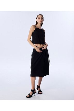 بلوز مشکی زنانه ساده Twist - کد 922461013