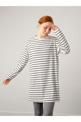 تونیک حجاب بژ زنانه بافتنی Por La Cara - کد 70421263