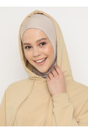کلاه شنای حجاب قهوه ای زنانه Ecardin - کد 73543690