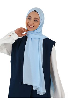 شال آبی زنانه پلی استر Tuva Şal - کد 55176134