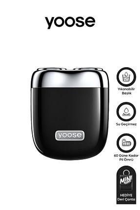 ماشین اصلاح صورت مشکی Şarjlı Yoose - کد 899343602