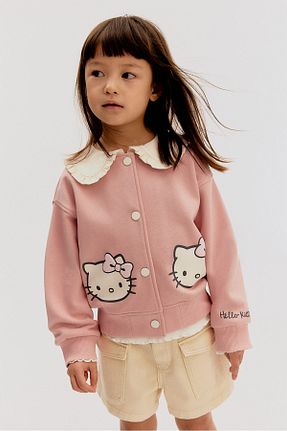 سوئیشرت صورتی بچه گانه چاپی H&M - کد 923146659